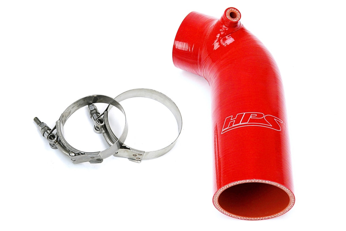 HPS Silicone Air Intake Hose - 2016-2024 Honda Civic 2.0L Non Turbo - Red (57-1596-RED)
