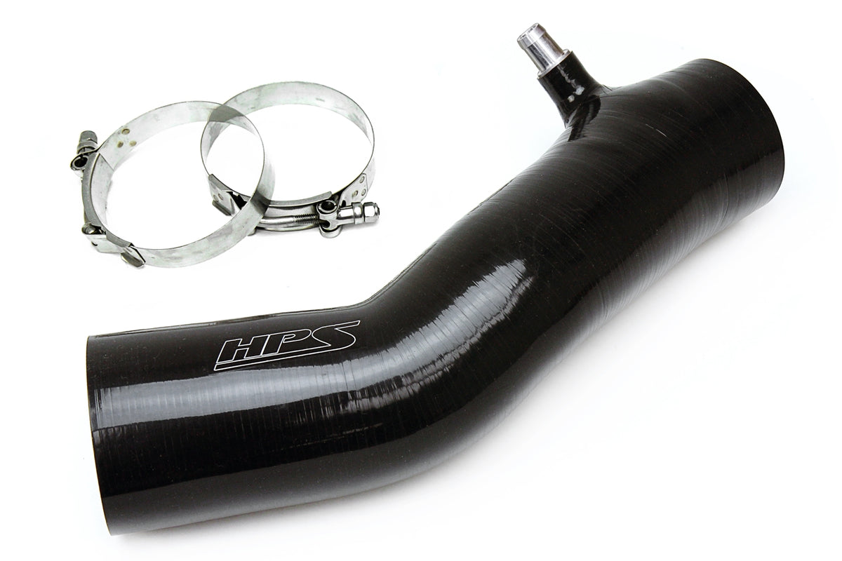HPS Silicone Air Intake Hose - 2016-2023 Toyota Tacoma 3.5L V6 (Exclude TRD airbox) - Black (57-1600-BLK)