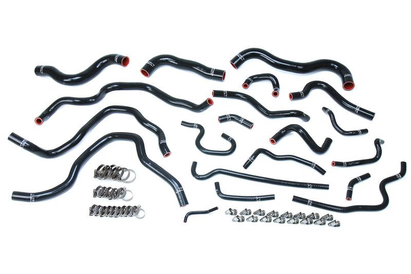 HPS Silicone Radiator and Heater Hoses - 2016-2019 Honda Civic 2.0L Non Turbo - Black (57-1607-BLK)