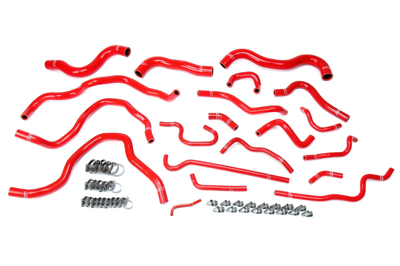 HPS Silicone Radiator and Heater Hoses - 2016-2019 Honda Civic 2.0L Non Turbo - Red (57-1607-RED)
