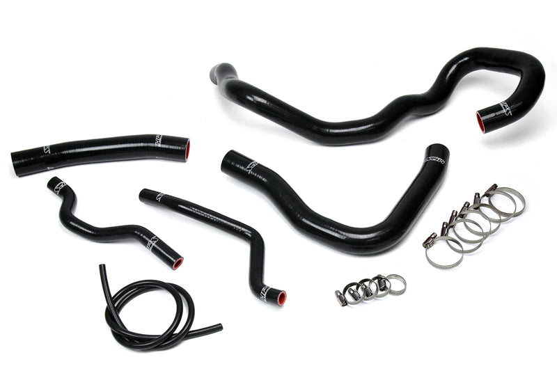 HPS Silicone Radiator and Heater Hoses - 2008-2017 Mitsubishi Lancer 2.0L 2.4L DE ES GTS - Black (57-1609-BLK)