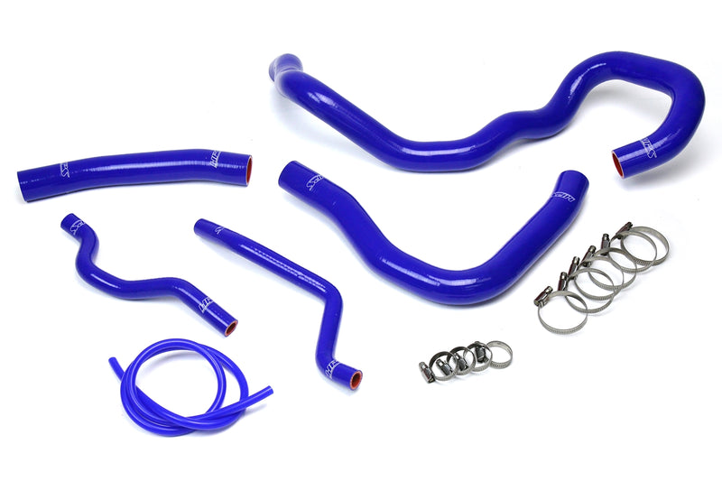 HPS Silicone Radiator and Heater Hoses - 2008-2017 Mitsubishi Lancer 2.0L 2.4L DE ES GTS - Blue (57-1609-BLUE)