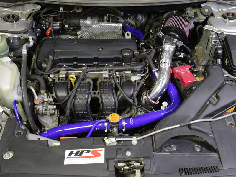 HPS Silicone Radiator and Heater Hoses - 2008-2017 Mitsubishi Lancer 2.0L 2.4L DE ES GTS - Blue (57-1609-BLUE)