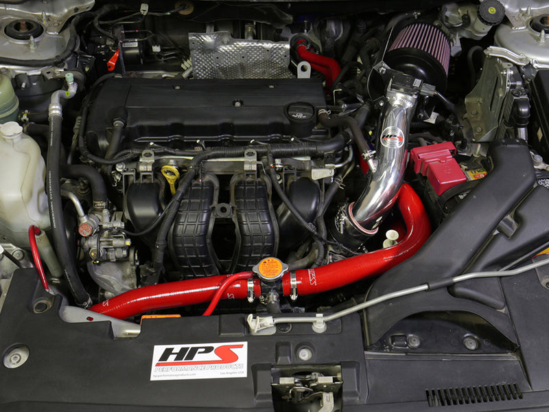 HPS Silicone Radiator and Heater Hoses - 2008-2017 Mitsubishi Lancer 2.0L 2.4L DE ES GTS - Red (57-1609-RED)