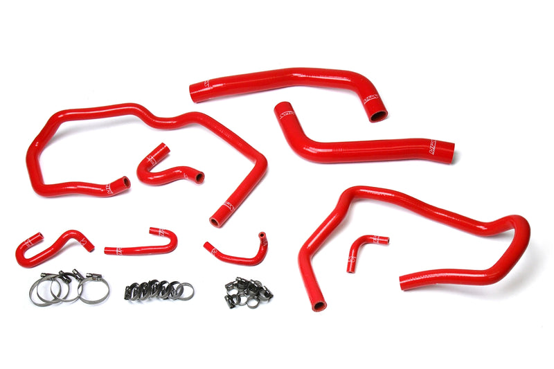 HPS Silicone Radiator and Heater Hoses - 2010-2014 Toyota FJ Cruiser 4.0L V6 - Red (57-1611-RED)