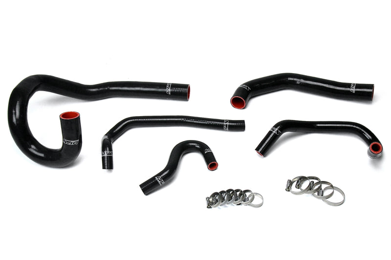 HPS Silicone Radiator and Heater Hoses - 1986-1992 Toyota Supra MK3 Turbo & NA with 7MGE / 7MGTE - Left Hand Drive - Black (57-1612-BLK)