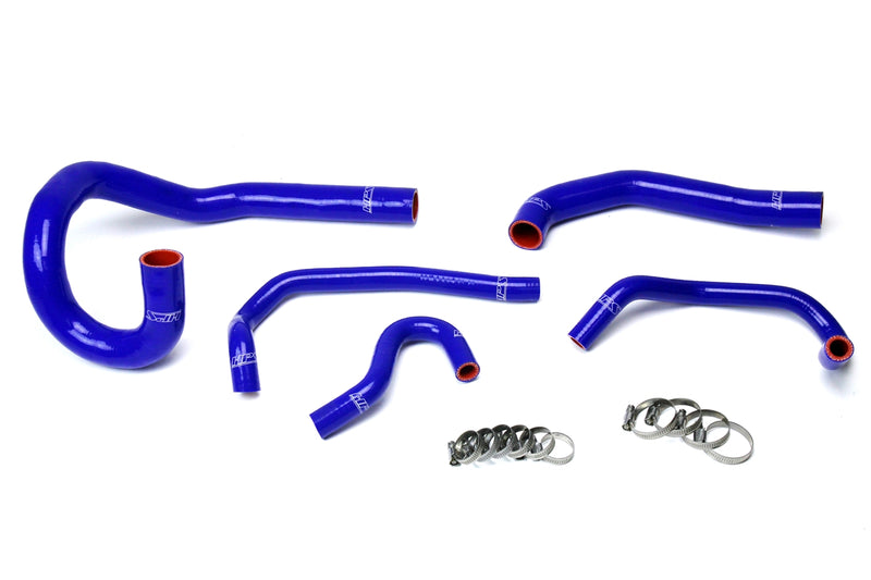 HPS Silicone Radiator and Heater Hoses - 1986-1992 Toyota Supra MK3 Turbo & NA with 7MGE / 7MGTE - Left Hand Drive - Blue (57-1612-BLUE)