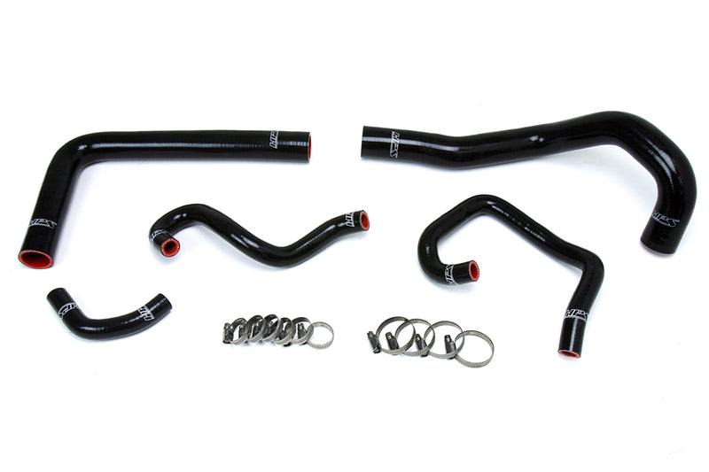 HPS Silicone Radiator and Heater Hoses - 1993-1998 Toyota Supra MK4 2JZ Turbo Left Hand Drive - Black (57-1613-BLK)