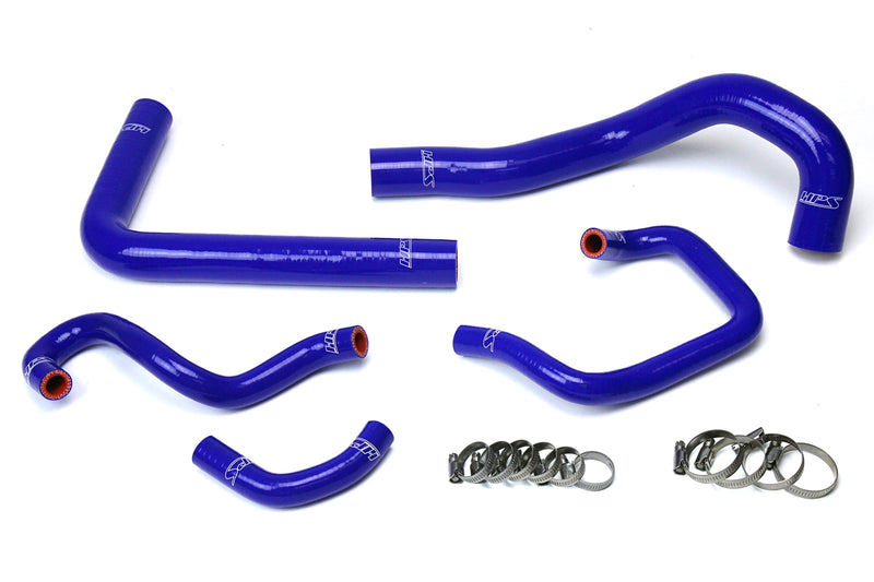 HPS Silicone Radiator and Heater Hoses - 1993-1998 Toyota Supra MK4 2JZ Turbo Left Hand Drive - Blue (57-1613-BLUE)