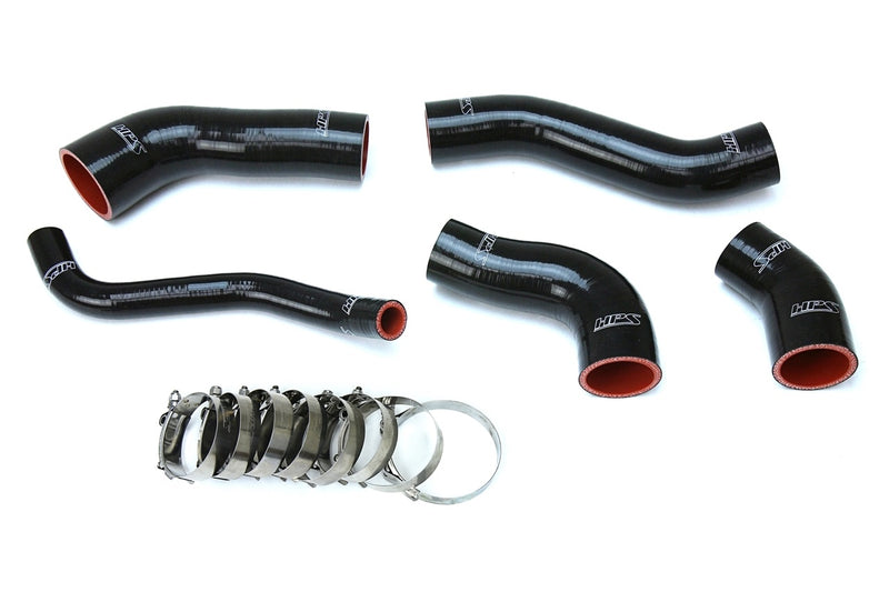 HPS Silicone Intercooler Hoses - 2013-2017 Hyundai Veloster 1.6L Turbo - Black (57-1629-BLK)