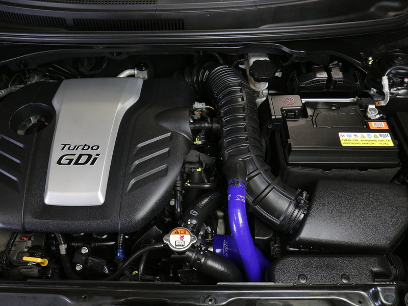 HPS Silicone Intercooler Hoses - 2013-2017 Hyundai Veloster 1.6L Turbo - Black (57-1629-BLK)