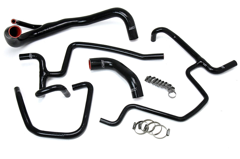 HPS Silicone Radiator and Heater Hoses - 2011-2018 Dodge Charger 5.7L V8 Pursuit - Black (57-1646-BLK)