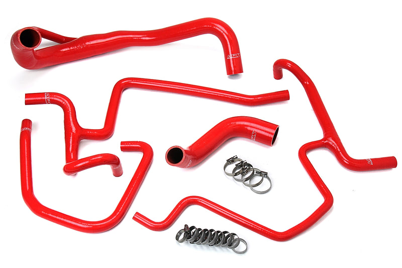 HPS Silicone Radiator and Heater Hoses - 2011-2018 Dodge Charger 5.7L V8 Pursuit - Red (57-1646-RED)