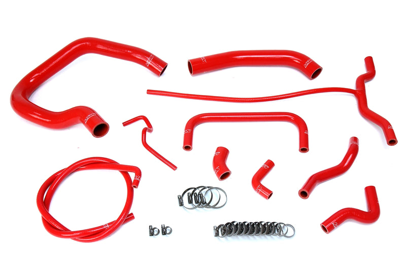 HPS Silicone Radiator and Heater Hoses - 2004-2011 Ford Ranger 4.0L V6 - Red (57-1661-RED)
