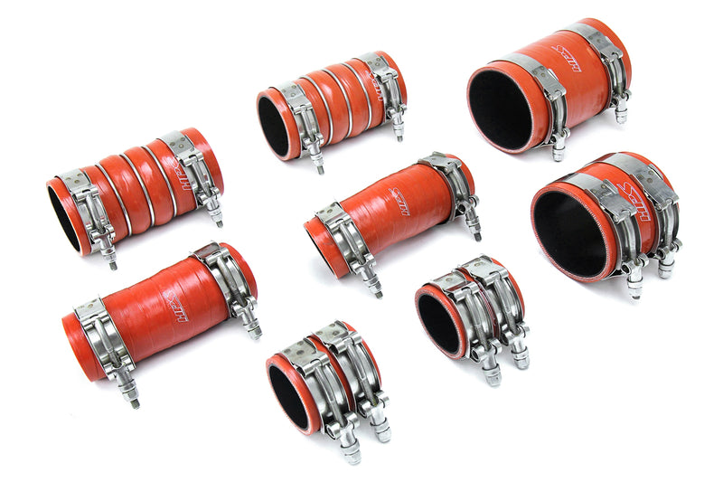 HPS Silicone Intercooler Hoses - 2017-2023 Ford F-150 Raptor 3.5L Ecoboost Twin Turbo - Orange (57-1672)