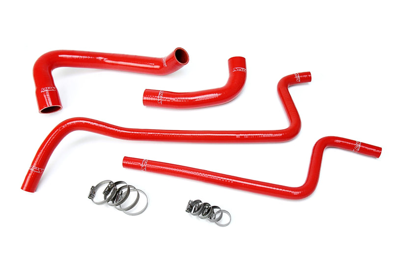 HPS Silicone Radiator and Heater Hoses - 1997-2001 Jeep Wrangler TJ 4.0L Left Hand Drive - Red (57-1689-RED)