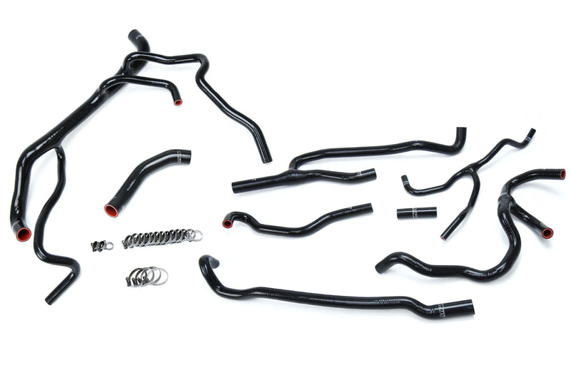 HPS Silicone Radiator and Heater Hoses - 2016-2017 Chevy Camaro SS Coupe 6.2L V8 - Black (57-1707-BLK)