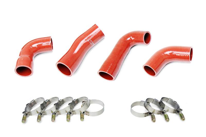 HPS Silicone Transmission Oil Cooler Coolant Hose - 2007-2016 Mack Trucks MP7 Engine - Orange (57-1721)
