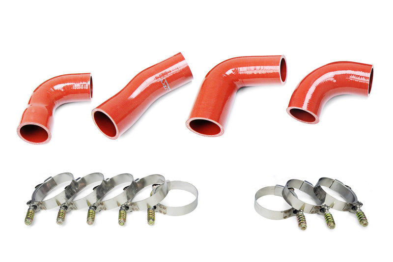 HPS Silicone Transmission Oil Cooler Coolant Hose - 2007-2016 Mack Trucks MP7 Engine - Orange (57-1722)