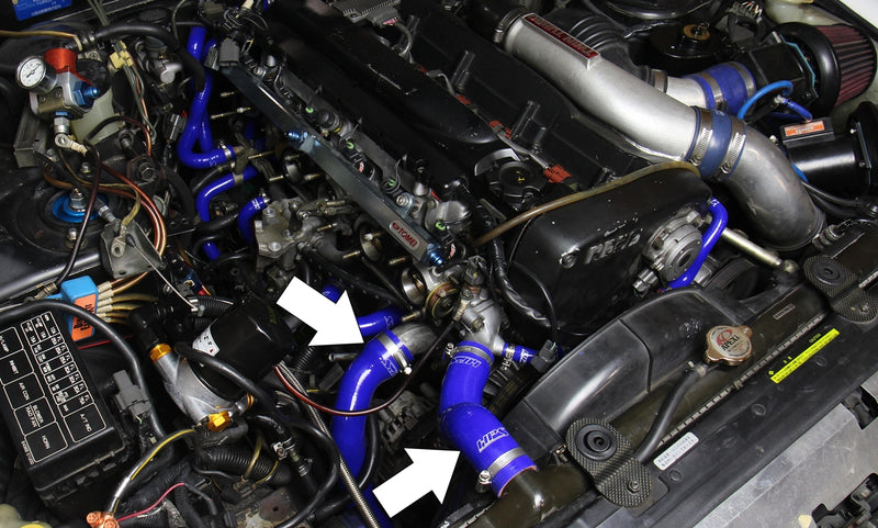 HPS Silicone Radiator Hoses - Blue (57-1729-BLUE)