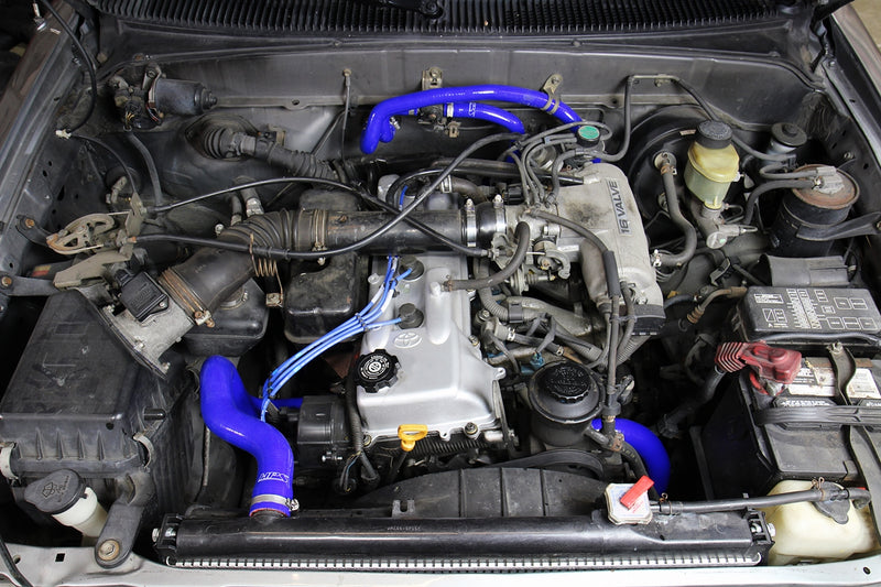 HPS Silicone Radiator and Heater Hoses - 1995-2004 Toyota Tacoma 2.4L 4Cyl - Blue (57-1746-BLUE)