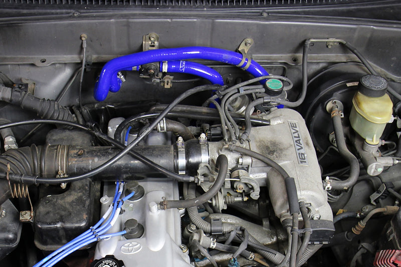 HPS Silicone Heater Hoses - 1995-2004 Toyota Tacoma 2.4L & 2.7L 4Cyl - Blue (57-1746H-BLUE)