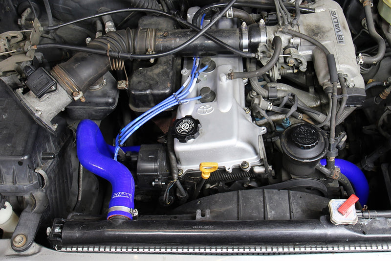 HPS Silicone Radiator Hoses - 1995-2004 Toyota Tacoma 2.4L 4Cyl - Blue (57-1746R-BLUE)