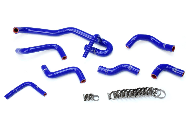 HPS Silicone Heater Hoses - 1989-1992 Toyota 4Runner 3.0L V6 with Rear Heater Left Hand Drive - Blue (57-1766-BLUE)