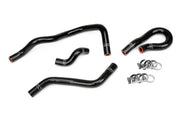 HPS Silicone Heater Hoses - 1996-2000 Honda Civic CX DX LX 1.6L D16 SOHC - Black (57-1773-BLK)