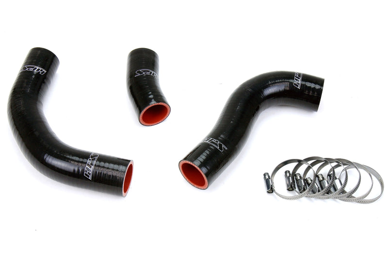 HPS Silicone Radiator Hoses - 1988-1990 Toyota Land Cruiser FJ62 4.0L I6 - Black (57-1776-BLK)