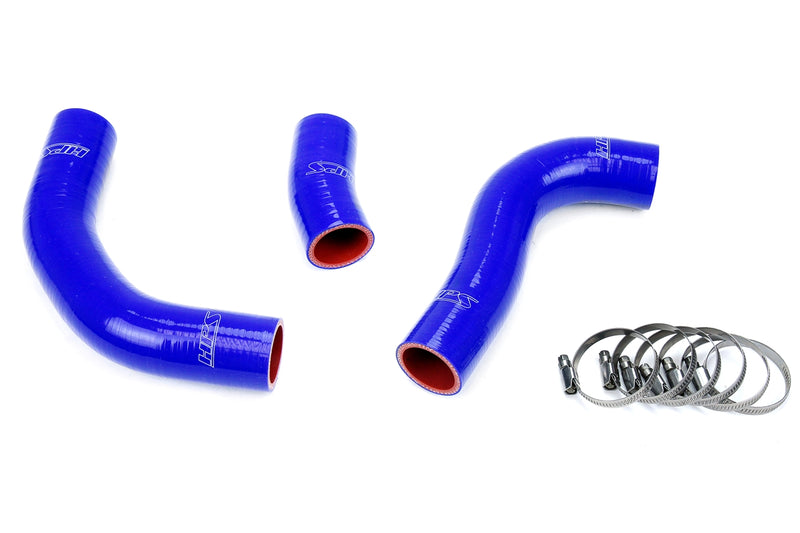 HPS Silicone Radiator Hoses - 1988-1990 Toyota Land Cruiser FJ62 4.0L I6 - Blue (57-1776-BLUE)