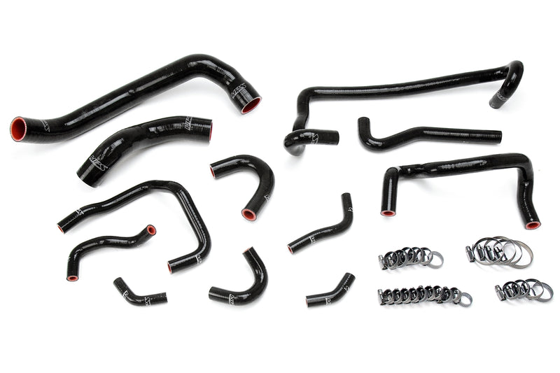HPS Silicone Radiator and Heater Hoses - 1989-1994 Nissan Skyline GTR R32 RB26DETT Twin Turbo - Black (57-1782-BLK)