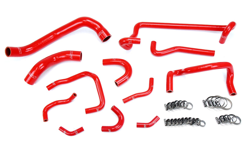 HPS Silicone Radiator and Heater Hoses - 1989-1994 Nissan Skyline GTR R32 RB26DETT Twin Turbo - Red (57-1782-RED)
