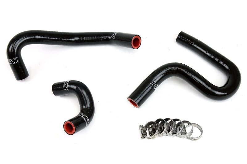 HPS Silicone Heater Hoses - 1996-2002 Toyota 4Runner 3.4L V6 without rear heater - Black (57-1797-BLK)