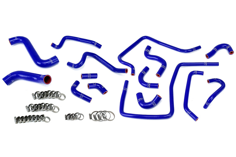 HPS Silicone Radiator, Heater and ancillary Hoses - 2002-2003 Subaru Impreza WRX 2.0L Turbo - Blue (57-1812-BLUE)