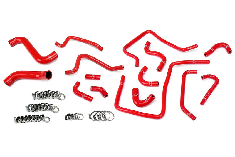 HPS Silicone Radiator, Heater and ancillary Hoses - 2002-2003 Subaru Impreza WRX 2.0L Turbo - Red (57-1812-RED)