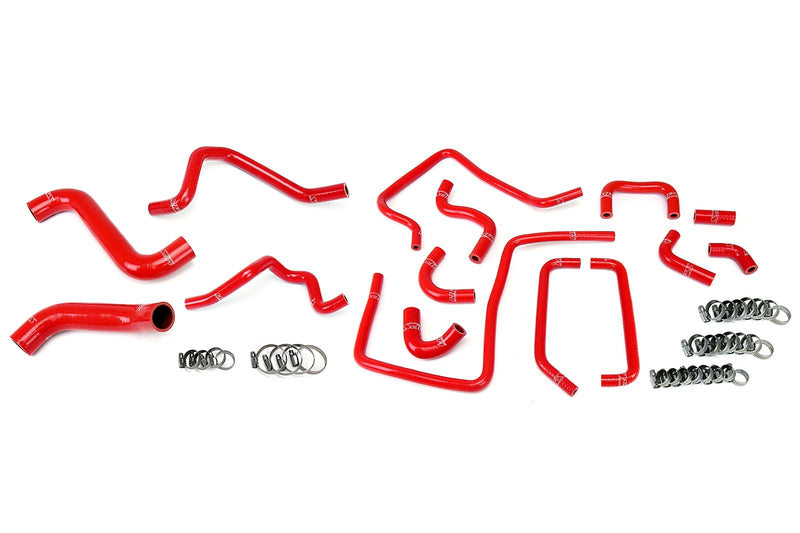 HPS Silicone Radiator, Heater and ancillary Hoses - Red (57-1814-RED)