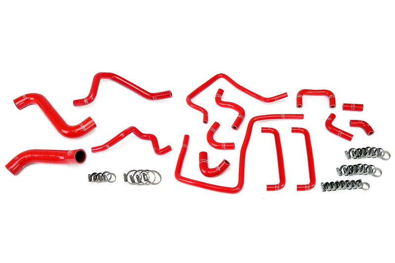 HPS Silicone Radiator, Heater and ancillary Hoses - Red (57-1815-RED)