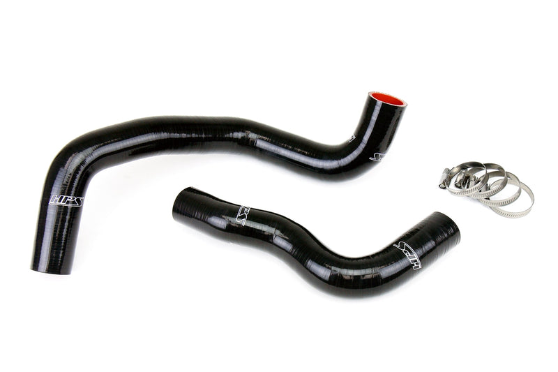 HPS Silicone Radiator Hoses - 2014-2016 Infiniti Q50 3.7L V6 - Black (57-1833-BLK)
