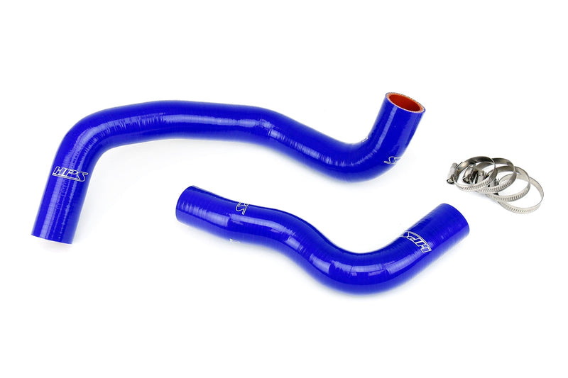 HPS Silicone Radiator Hoses - 2014-2016 Infiniti Q50 3.7L V6 - Blue (57-1833-BLUE)