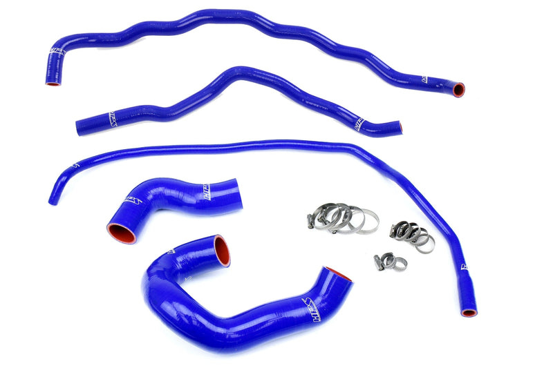 HPS Silicone Radiator and Heater Hoses - 2007-2013 BMW 335i 335ix 335is N54/N55 3.0L Turbo E90/E92/E93 - Blue (57-1860-BLUE)