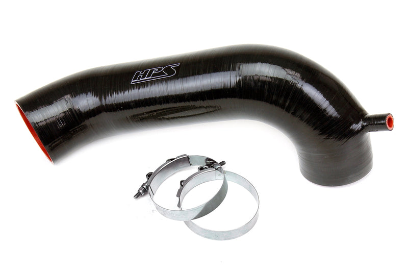 HPS Silicone Air Intake Hose - 2009-2012 Dodge Ram 1500 2500 3500 5.7L V8 - Black (57-1867-BLK)