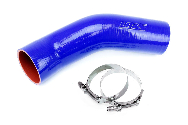HPS Silicone Air Intake Hose - 1993-1994 Toyota Land Cruiser FJ80 4.5L 1FZ-FE - Blue (57-1879-BLUE)