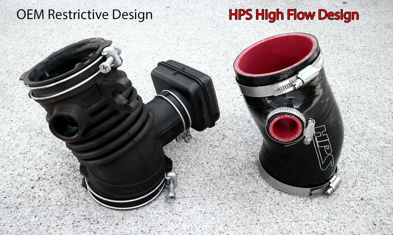 HPS Silicone Air Intake Hose - 2016-2022 Lexus RX350 3.5L V6 - Blue (57-1880-BLUE)