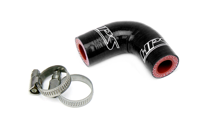 HPS Silicone Oil cooler coolant elbow Hose - 1990-1993 Dodge D250 W250 Pickup Cummins 5.9L Diesel - Black (57-1881-BLK)
