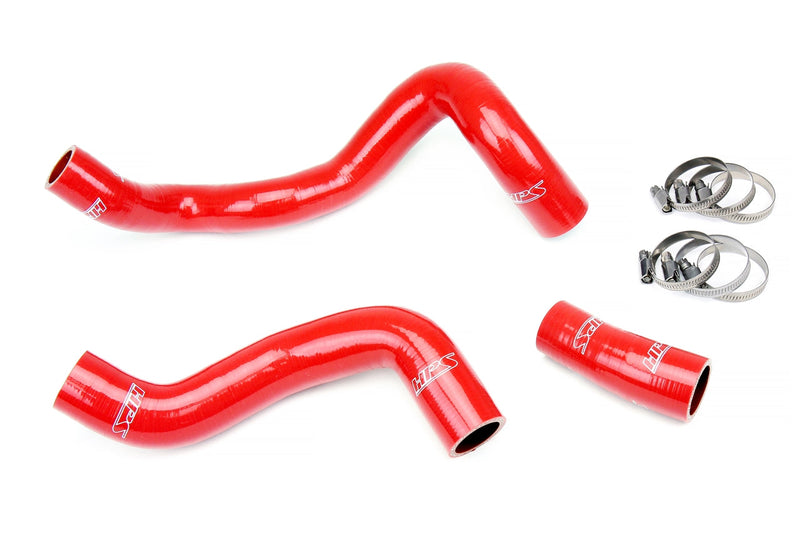 HPS Silicone Radiator Hoses - 2016-2018 Ford Focus RS 2.3L Turbo - Red (57-1886-RED)