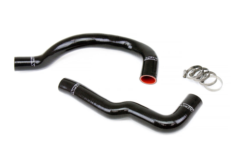HPS Silicone Radiator Hoses - 2001-2005 Lexus IS300 with 2JZ-GTE (VVTi) Swap and IS300 OEM style radiator - Black (57-1936-BLK)
