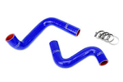 HPS Silicone Radiator Hoses - 1989-1998 Nissan 240SX with LS Swap (LS1 water pump, 9 o'clock thermostat, KA24DE radiator) - Blue (57-1955-BLUE)