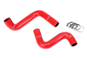 HPS Silicone Radiator Hoses - 1989-1998 Nissan 240SX with LS Swap (LS1 water pump, 9 o'clock thermostat, KA24DE radiator) - Red (57-1955-RED)