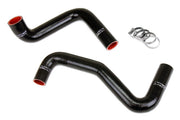 HPS Silicone Radiator Hoses - 1989-1998 Nissan 240SX with LS Swap (LS1 water pump, 9 o'clock thermostat, SR20DET radiator) - Black (57-1956-BLK)
